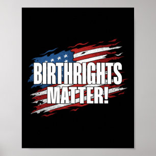 Birthright's politieke typografie ontwerp - Gelijk Poster