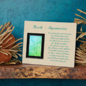 Birthstone Aquamarine Fotoplaat (Zijkant)