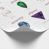 Birthstone Chart Cadeaupapier (Hoek)