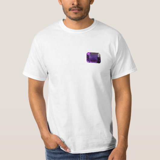 Birthstone Chart December Tanzanite T-Shirt (Voorkant)