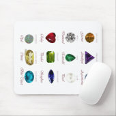 Birthstone Chart Muismat (Met muis)
