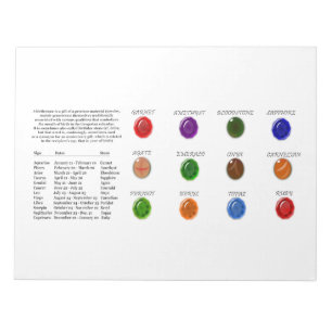 Birthstone Chart Notitieblok