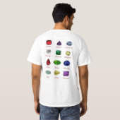Birthstone Chart Oktober Opal T-Shirt (Achterkant volledig)