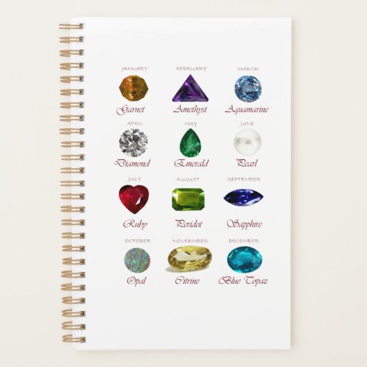 Birthstone Chart Planner (Voorkant)