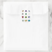 Birthstone Chart Ronde Sticker (Tas)