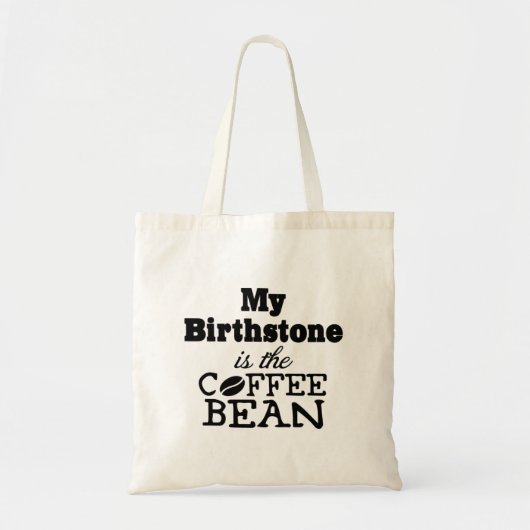 Birthstone Coffee Bean Canvas tas (Voorkant)
