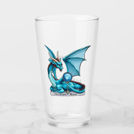 Birthstone Dragon: Aquamarine Glas