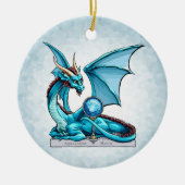 Birthstone Dragon: Aquamarine Ornament (Voorkant)