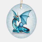 Birthstone Dragon: Aquamarine Ornament (Links)