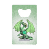 Birthstone Dragon: Emerald Creditkaart Flessenopener (Voorkant)