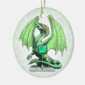 Birthstone Dragon: Emerald Ornament (Links)