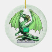 Birthstone Dragon: Emerald Ornament (Achterkant)
