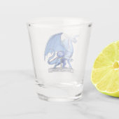 Birthstone Dragon: Sapphire Shot Glas (Achterkant)