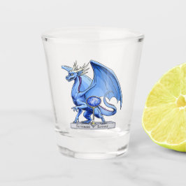 Birthstone Dragon: Sapphire Shot Glas