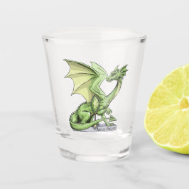 Birthstone Dragon van augustus: Peridot Shot Glas