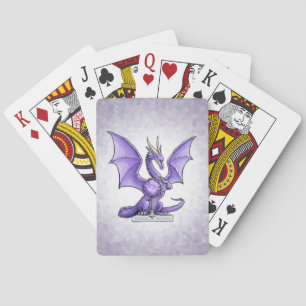 Birthstone Dragon van februari: Amethyst Pokerkaarten