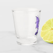 Birthstone Dragon van februari: Amethyst Shot Glas (Links)