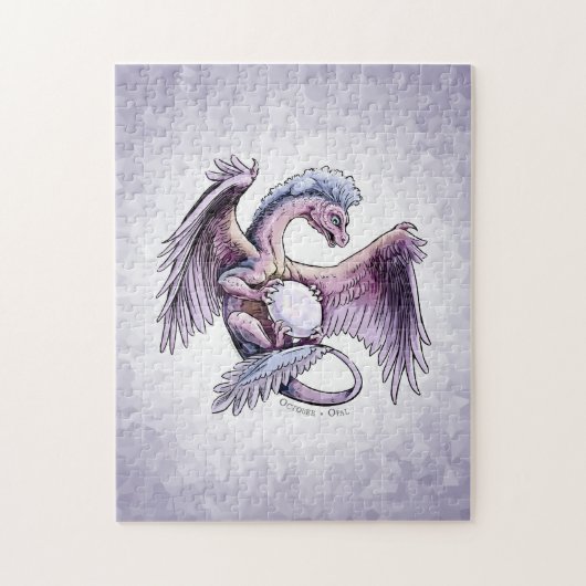 Birthstone Dragon van oktober: Opal Legpuzzel (Verticaal)