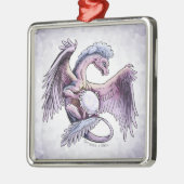 Birthstone Dragon van oktober: Opal Metalen Ornament (Links)