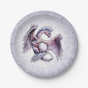 Birthstone Dragon van oktober: Opal Papieren Bordje