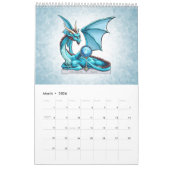 Birthstone Dragons Fantasy Art Kalender (Mar 2026)