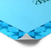 Birthstone Illustration for December - Blue Zircon Poster (Hoek)