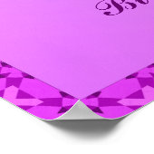 Birthstone Illustration for February - Amethyst Poster (Hoek)