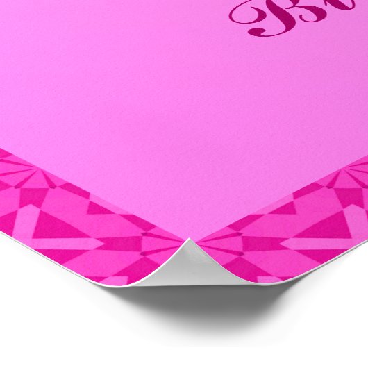 Birthstone Illustration for Oktober - Tourmaline Poster (Hoek)