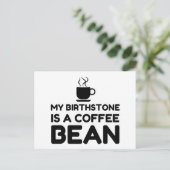 BIRTHSTONE IS EEN KOFFIEL BEEN BRIEFKAART (Staand voorkant)
