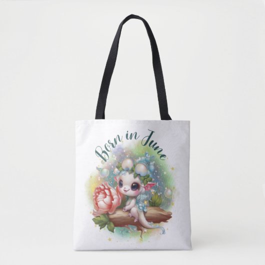Birthstone June Pearl Dragon Tas (Voorkant)