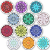 Birthstone Mandala Sticker Pack (Voorkant)