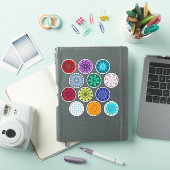 Birthstone Mandala Sticker Pack (iPad Cover)