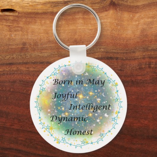 Birthstone May Emerald Dragon Sleutelhanger (Achterkant)