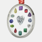Birthstone Metalen Ornament (Links)