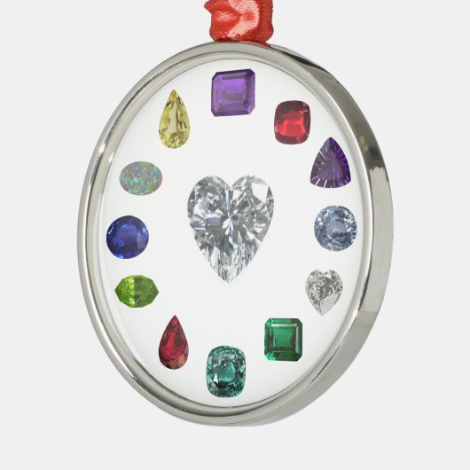 Birthstone Metalen Ornament (Links)