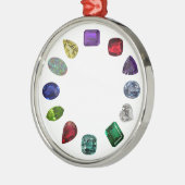Birthstone Metalen Ornament (Links)