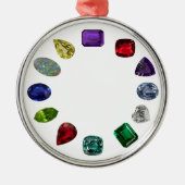 Birthstone Metalen Ornament (Voorkant)