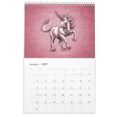 Birthstone Unicorns Fantasy Art Kalender (Jan 2027)