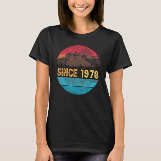Birthyear 1978 retro and vintage designed t-shirt (Voorkant)