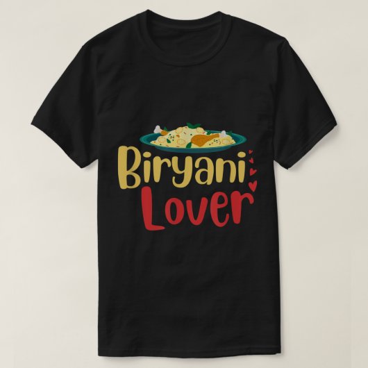 Biryani Lover Desi Bollywood Shaadi Hindi Funny Me T-shirt (Design voorkant)