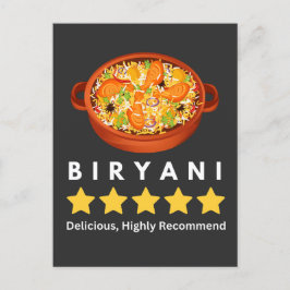 biryani lover T-Shirt Briefkaart