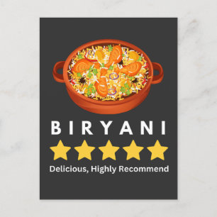 biryani lover T-Shirt Briefkaart