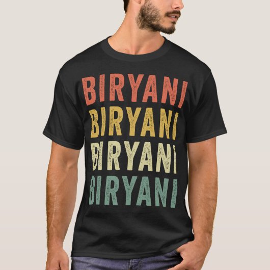 Biryani Retro T-shirt (Voorkant)