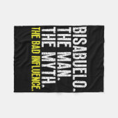 Bisabuelo Het Man De mythe D Beïnvloedt Cool Funny Fleece Deken (Voorkant (Horizontaal))