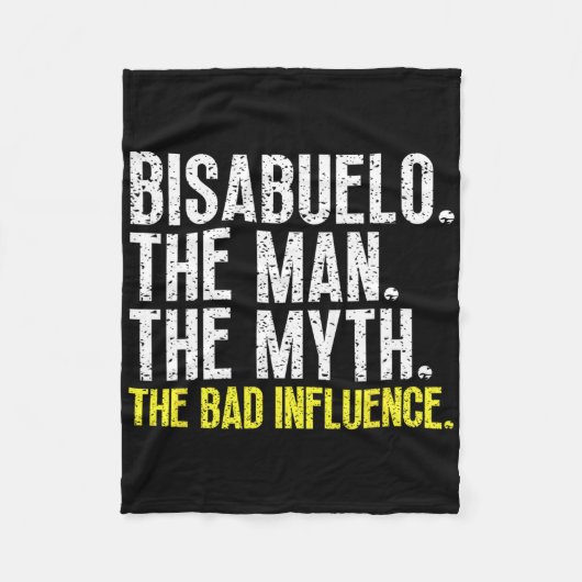 Bisabuelo Het Man De mythe D Beïnvloedt Cool Funny Fleece Deken (Voorkant)