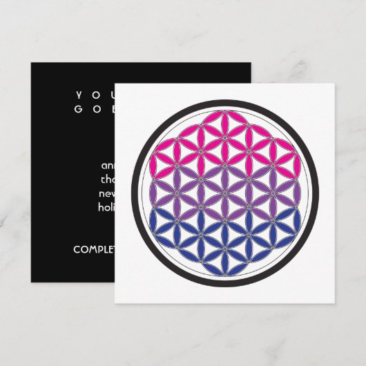 bisacrale geometrie kaart (Voorkant / Achterkant)