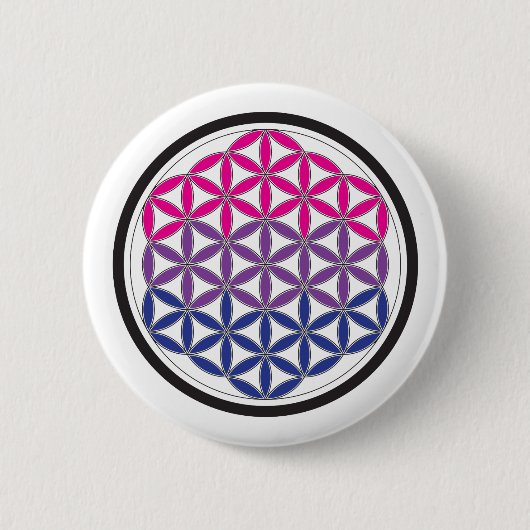 bisacrale geometrie ronde button 5,7 cm (Voorkant)