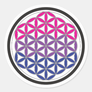 bisacrale geometrie ronde sticker