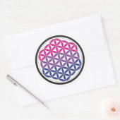 bisacrale geometrie ronde sticker (Envelop)