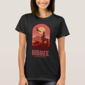Bisbee Arizona Cactussen en zonsondergang T-shirt (Voorkant)